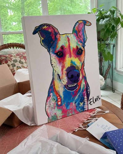 Click to view full screen Graffiti Custom Pet Portrait photo review