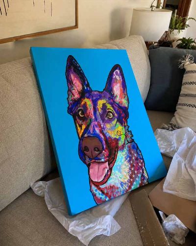 Click to view full screen Graffiti Custom Pet Portrait photo review